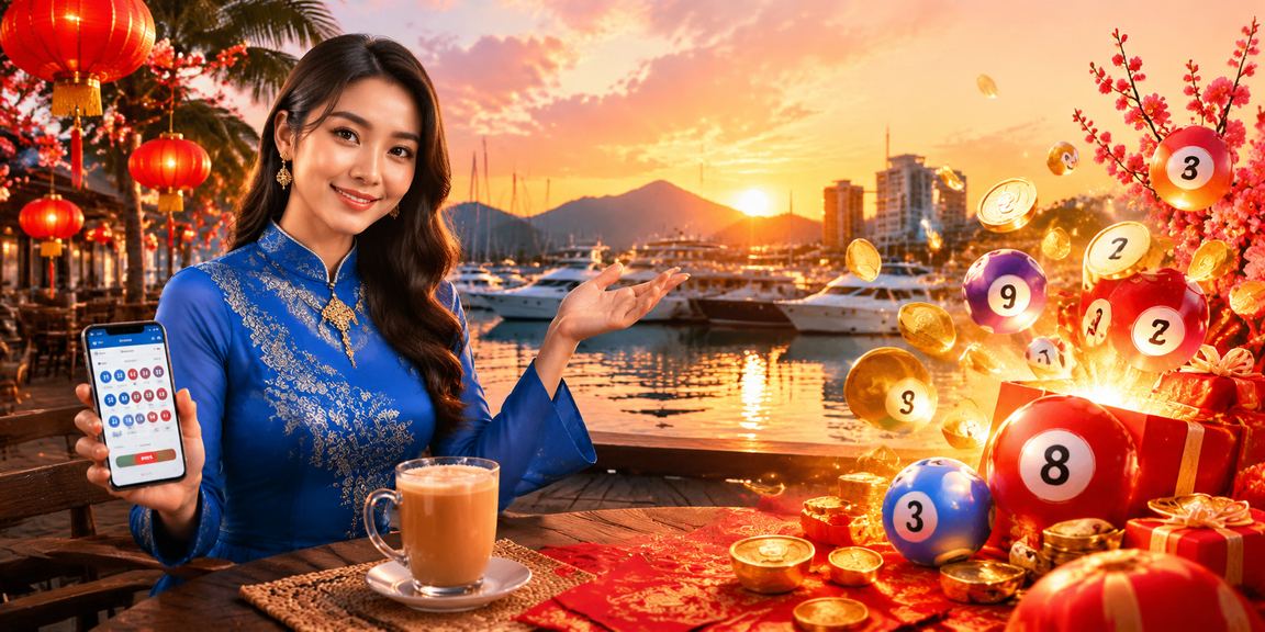 Pemain wanita berbaju kurung di Kota Kinabalu menyemak nombor loteri dalam talian